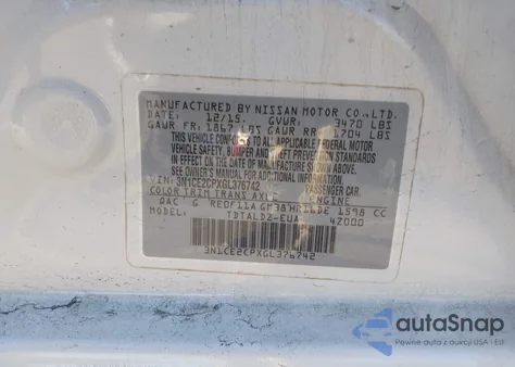 2016 Nissan Versa Note Sv z USA, uszkodzony, nr VIN 3N1CE2CPXGL376742